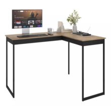 Mesa L De Canto Nórdico Para Escritório Moderno