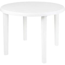 Mesa Plástica Redonda Desmontável Mor