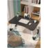 Mesa Aster 180 Tampo Em Mdf E Vidro + 6 Cadeiras Liz Moderna Cor Grafite com Imbuia
