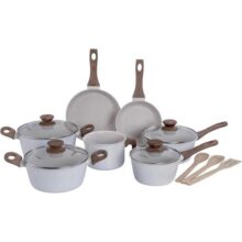 Mimo Style, Conjunto de Panelas com 10 Peças Indução Style Cook Marmol Bambu