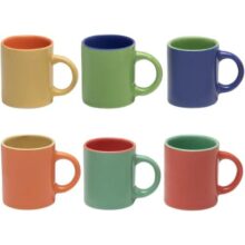 Mimo Style Mini Canecas Para Café Com 6 Peças Multicolor Material de Cerâmica Com o Melhor Isolamento Térmico Durabilidade Que Torna o Pro