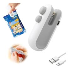 Mini Seladora De Alimentos Recarregavel 2 Em 1 Corta E Sela 127220v Branco