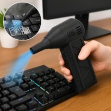 Mini Soprador Ar Turbo Jet Fan Portatil Recarregável Usb Cor Preto