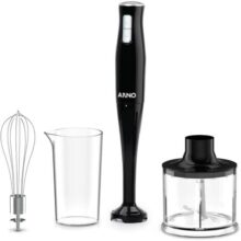 Mixer Arno TurboMix Pro 400W MX31, 3 em 1 com Processador de 600ml, Batedor para Claras e Copo Medidor de 500ml, Versátil, Potente e Prático, 110V