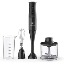 Mixer Misturador Multiuso Electrolux 3 em 1 400W 2 velocidades 3 acessórios mini processador capacidade resistente temperatura 600ml livre BPA EIB10 preto 127v