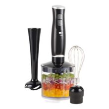 Mixer Turbo Chef 3 Em 1 250w Misturador Triturador E Fuet Portátil Mx4000 Oz Preto 220v