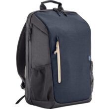 Mochila HP Travel – para Notebook de até 15,6 Polegadas, Multi-compartimentos, Expansível até 21L, com Alças Acolchoadas, Exterior Feito de Materiais Reciclados, Azul (6B8U7AA)