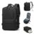 Mochila Viagem Impermeavel Executiva Grande Para Notebook Preto Liso
