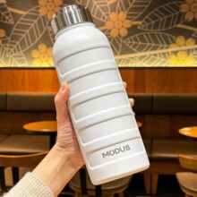 Modus Garrafa De Água Térmica Esportiva Academia Isolada A Vácuo Aço Inox 1000ml (preto)