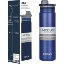 MODUS Garrafa de Água Térmica Inox Esportiva Academia Isolada a Vácuo Aço Inox 750ML (Azul Profundo)