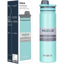 MODUS Garrafa de Água Térmica Inox Esportiva Academia Isolada a Vácuo Aço Inox 750ML (Verde)
