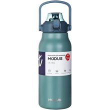 MODUS Garrafa Térmica De Grande Capacidade Em Aço Inoxidável Com Canudo 1700ML (Verde-Azulado)