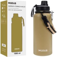 MODUS Garrafa Térmica Esportiva De Aço Inoxidável Com Isolamento A Vácuo De 1000ML (Caqui)