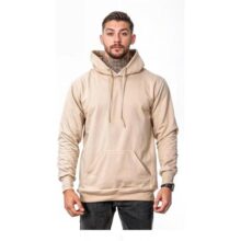 Moletom Liso Masculino Flanelado Blusa De Frio Com Capuz Casaco Sem Estampa