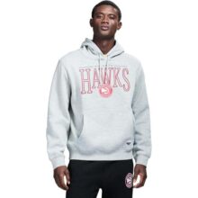 Moletom Masculino NBA Manga Longa Cinza Mesclado, Hawks medium-large