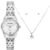 Mondaine Kit Relógio Feminino Prata Com Semijoias