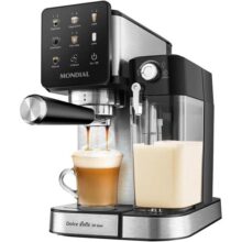 MONDIAL, Cafeteira Espresso Automática Dolce Latte 20 bar, Preto/Inox 1250W, 220V – CCL-01