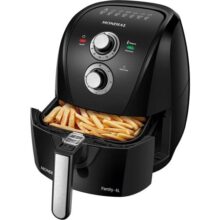 MONDIAL Fritadeira Sem Óleo Air Fryer 4L, Preto/Prata, 1500W, 110V – AFN-40-BFS