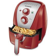 Mondial Fritadeira Sem Óleo Air Fryer 4l, Vermelho/inox, 1500w, 110v – Afn-40-ri