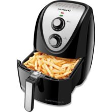 MONDIAL Fritadeira Sem Óleo Grand Family Inox – 5L, 220V, Preto, 1900W – AFN-50-BI