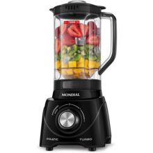 MONDIAL Liquidificador Pratic Turbo, Preto, 550W, 110V – L-98-B