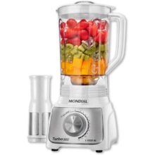 MONDIAL, Liquidificador Turbo, BrancoInox, 1100W, 220V – L-1100-WI