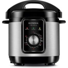 MONDIAL Panela de Pressão Elétrica Pratic Cook 3L, 110V, Preto, 3L, 700W – PE-47-3L-I