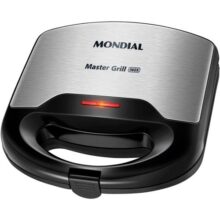 MONDIAL Sanduicheira Master Grill Inox, 110V, Preto, 750W – S-20