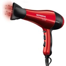 MONDIAL Secador, Infinity Íon 2500, 220V, Preto/Vermelho, 1900W – SC-12