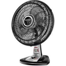 MONDIAL Ventilador 40cm Super Turbo 8 Pás Repelente Pastilha, Preto/Prata, 140W, 220V – VTX-40-8P-RP