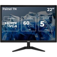 Monitor 22 Polegadas VST | 60Hz | FHD | 5ms | HDMI/VGA | VST-VST22-BL01