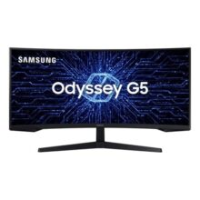 Monitor Gamer Curvo Samsung Odyssey 34″ G5 165 Hz 1ms Ultrawide Preto