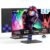 Monitor Gamer IPS 24 Polegadas, Full HD, 180Hz, 1ms, HDR400, G-SYNC, 250cd/m², Alto-falantes embutidos, Entradas HDMI/DisplayPort/USB/3.5mm