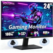 Monitor Gamer IPS 24 Polegadas, Full HD, 180Hz, 1ms, HDR400, G-SYNC, 250cd/m², Alto-falantes embutidos, Entradas HDMI/DisplayPort/USB/3.5mm