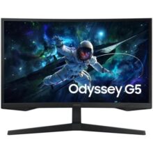 Monitor Gamer Samsung Odyssey G5 27, Resolução QHD, Taxa de atualização de 165Hz & 1ms