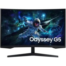 Monitor Gamer Samsung Odyssey G5 32”, QHD, 165Hz, 1ms