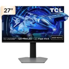 Monitor Gamer TCL 27 Polegadas QLED Mini LED QHD G64 180Hz 1ms (GtG) Freesync HDR 600 nits 27G64
