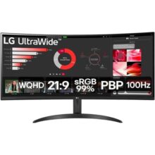 Monitor LG 34″ 100Hz 5ms UltraWide Curvo 34WR50QC-B.AWZM