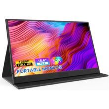 Monitor Portatil 15,6”, FHD 1080P Monitor Portátil Conectado Com USB C Dupla/HDMI, Plug and Play
