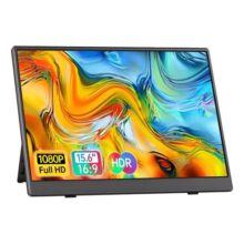 Monitor Portátil 15.6” Tela Externa Hdr Ips 1080p Ultrafino Preto 127/220v