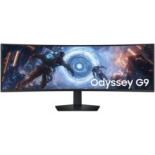 Monitor Samsung Odyssey G9 49″ DQHD 144Hz 1ms ajuste de altura FreeSync Premium Pro DP HDMI USB preto