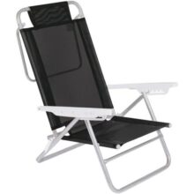 Mor – Cadeira Reclinável Summer Preta