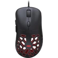 Mouse Gamer AOC GM510 ULTRALEVE 58g 16.000 DPI Pixart 3389 RGB 6 botões Macro Manager