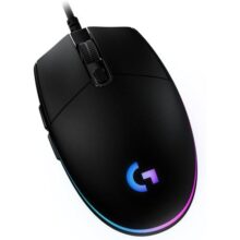Mouse Gamer Logitech G203 LIGHTSYNC RGB, Efeito de Ondas de Cores, 6 Botões Programáveis e Até 8.000 DPI – Preto