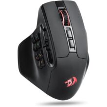 Mouse Gamer Redragon Aatrox Pro RGB Preto 15 Botões Programáveis para MMO PAW3395 26000 DPI M811RGB-PRO