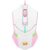 Mouse Gamer Redragon M601wp Centrophorus RGB, Branco Com Rosa