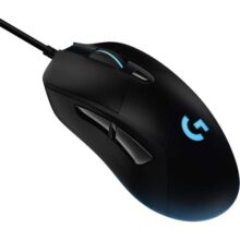 Mouse Gamer RGB Logitech G403 HERO com Tecnologia LIGHTSYNC 6 Botões Programáveis Ajuste de Peso e Sensor HERO 25K
