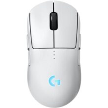 Mouse Gamer Sem Fio Logitech G PRO 2 LIGHTSPEED para Destros ou Canhotos, 4 Botões Programáveis e Removíveis, Sensor Hero 2 44K DPI, Carregamento USB-C, PC/Mac – Branco