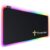 Mouse Pad Gamer Grande Com Borda De Led RGB Deskpad Preto Ergonomico Personalizado 11 Efeitos 80×30