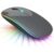 Mouse Sem Fio Bluetooth USB Recarregável com Iluminação RGB, Sensor Ajustável e Design Ergonômico – Preto